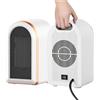 GEPROSMA Mini Stufetta Elettrica Basso Consumo Portatile, Piccole Termoventilatore PTC Ceramico Silenziosa Bagno,1200W/800W Riscaldamento 2 Impostazioni di Calore,Surriscaldamento/Dumping Protezione