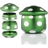 Viberium Grinder Metallo 45 mm- Grinder Belli Tritino, Grinders Kit Original, Accessori per Erbe, Herb Crusher Professionale, Macinino, 4 Pezzi, Verde