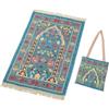 Hitopin Tappeto da preghiera musulmana elegante, 70 x 110 cm, colore: blu, perfetto per Ramadan, Eid al Fitr, decorazione per la casa
