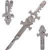 TIKIDESIGN Mini coltellino tascabile, attrezzo multiuso in titanio 7 in 1, coltello multifunzione, mini strumento, barra di rottura, apribottiglie, sega, chiave inglese, piccolo utensile, gadget da