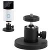 GZRXIOUS Supporto magnetico da parete per telecamera di sorveglianza supporto Ring camera esterno con magnete 15 KG support telecamera muro 360° senza forare con vite 1/4 compatibile Ring Arlo Eufy