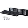 ABOUT VENT 450x92mm Griglia di Ventilazione per Porta - Griglia di Aerazione Bilaterale - Griglia Aerazione Rettangolare per Porte Interne - Grigla di Ventilazione in Plastica Nera