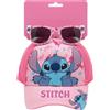 Stitch Disney Stitch - Cappello visiera con occhiali da sole per bambini, Set regalo