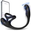 CSEDF-CRYP Prostata Vibratore Anale con Anello Pene Vibratore per Uomini, Stimolatore Prostata per Lui, Vibratoreper Uomo Professionale Plug Analesex Toy, Plug Anale-Dilatatore Uomo, Sex Toys Sessuali per Uomini