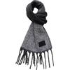 Replay AW9312 - Sciarpa X058 Black + Grigio Melange, taglia unica, X058 nero + grigio mélange, Taglia unica