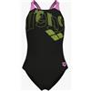 Arena Junior Arena Girl'S Tales Swims V Bk Black/Water Intero Junior Bimba