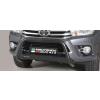 Misutonida BULL BAR OMOLOGATO TOYOTA HI LUX 2016> Ø 63mm PROTEZIONE ANTERIORE INOX NERO