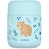 Miniland Dreamland Contenitore Termico per Pappa e Alimenti in Acciaio Inox 280 ml - Orso