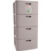 Stefanplast Cassettiera Domus 4 Cassetti - Greige