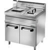 Fimar attrezzature per la ristorazione p SFM20DM Friggitrice a gas su mobile 16,5+16,5 kW doppia vasca 20+20 litri
