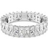 SWAROVSKI ANELLO MATRIX MIS.60 BIANCO, PLACCATURA RODIO 5693408