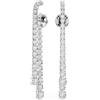 SWAROVSKI ORECCHINI PENDENTI MATRIX, TAGLI ROUND TRASPARENTE CRISTALLO