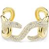 SWAROVSKI BRACCIALE DEXTERA, BIANCO & DORATO M - l 16,4 cm