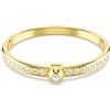 SWAROVSKI BRACCIALE RIGIDO NUMINA, TAGLIO TONDO, BIANCO, PLACCATO ORO L - 18.6 CM