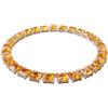 SWAROVSKI COLLANA MILLENIA TAGLIO SQUARE GIALLO PLACCATA COLOR ORO 5609705