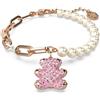 SWAROVSKI BRACCIALE ORSO TEDDY ROSA