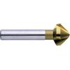 Exact 05555 - Fresa conica, Ø 12,4 mm, 90°, HSS, rivestimento TiN, DIN 335C
