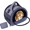 Meow&Woof Trasportino per porcellini d'India, per conigli, criceti, uccelli, conigli, draghi, gattini, ecc. Borsa per animali con manico stabile e cuscinetto impermeabile, facile da viaggiare e visitare il