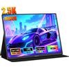 ZEUSLAP 16 "2.5K 144hz Monitor portatile 2560*1600 16:10 100%sRGB 500Cd/m2 Display da gioco da viaggio per Switch portatile PS4 PS5 Xbox