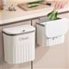 SENENQU Pattumiera Da Appendere Con Coperchio 7L – Bianca, Per Camper, Bagno, Cucina – Sottolavello Con Gancio E Coperchio Scorrevole - 4