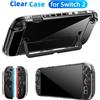 TECTINTER Custodia rigida trasparente per PC per console Nintendo Switch 2 Joypad Custodia protettiva divisa Protezione della pelle per accessori Switch 2