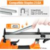 KAMSIN Graffettatrice per tappezzeria KAMSIN 8016k, strumento fai-da-te domestico calibro 21, graffettatrice per fili sottili, chiodo a corona da 1/2'', lunghezza da 1/4'' a 5/8''.