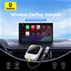 BASEUS Adattatore Wireless CarPlay Baseus, Box Smart CarPlay per iOS, da Cablato a Wireless, Display Plug&Play, Connessione Bluetooth e WiFi per Auto