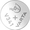 Varta V341, SR714, SR714SW, 341101111, Batteria a Bottone, Ossido d'Argento, 1.55 Volts, Diametro 7.9 mm, Altezza 1.45 mm, Confezione 1 Pila