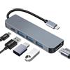 Jewan Hub USB C HDMI 4K PD 100W, 5 in 1 Docking Station USB C, 3 USB-A hub USBC, Adattatore USBC Dock per MacBook Pro/Air, iMac, iPad Pro, iPhone serie 16/15,Samsung