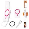 ULANZI GL01 Luce per telefono, Phone selfie light quadrati con asta regolabile a 45°, 2500K-6500K, Luce fotografica portatile per riprese nightout, Compatibile con iphone 17/16/15 non promax