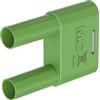 Stäubli SKS-4N-19 spina di collegamento verde, diametro penna: 4 mm, distanza perno: 19 mm, 1 pezzo