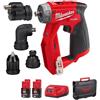 Milwaukee Trapano Avvitatore Milwaukee M12 Fddxkit-202x 12v 2ah Mandrini Intercambiabili