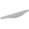 Furnipart Listello per impugnatura Malibu Curve, larghezza 345 mm, manico curvo, profilo per scanalatura, alluminio effetto acciaio inox