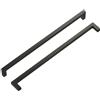 Hickory Hardware Maniglie per armadietti da cucina a nucleo solido, maniglie di lusso, hardware per porte e cassetti, foro centrale da 30,5 cm, bronzo vintage, collezione lucernario (confezione da 1)
