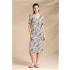 NOIDINOTTE ABITO DONNA VISCOSA MEZZA MANICA LA003536 BLACK