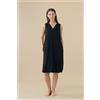 NOIDINOTTE ABITO DONNA SPALLA LARGA VISCOSA LA003611 BLACK