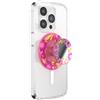 PopSockets: PopGrip Round per Magsafe - Anello Adattatore per MagSafe Incluso - Supporto e Impugnatura per Telefoni Cellulari e Custodia con un Top Intercambiabile - Pink Relief