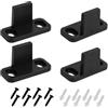 SopwMap 4 Pezzi Guida Porta Scorrevole, Guida Inferiore per Porte Scorrevoli, Guida Scorrevole per Pavimento, Porta Scorrevole Inferiore, Compatibile per Porte di Fienili, Armadi e in Legno