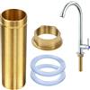 ADERTOS Kit Prolunga per Rubinetto con Prolunga Alta M30*10 cm, Kit Dado di Bloccaggio, Prolunga per Tubo Filettato, con Dadi per Albero Filettato, Prolunga per Rubinetto per Assemblaggio di Rubinetti