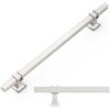 Amerdeco 10 pezzi Maniglie per Mobili da Cucina Distanza fori 192mm D'argento Maniglie cucina armadietti in mobili da cucina per mobili UK0003