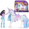 Unicorn Academy Set Unicorn Academy, Layla & Glacier con 2 Accessori Per l'Equitazione e Strumento per lo Styling dei Capelli, Bambole e Unicorni Giocattolo per Bambine, 4+ Anni