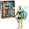 Giochi Preziosi Gormiti The New Era - Gormita Windel Skye Con Funzione Luce E Attacco, Action Figure 27 Cm Articolato, Armatura Oro Nera E Accessorio Chakra Energetico, Per Bambini A Partire Dai 3 Anni