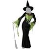 Atosa Elegante Costume Strega Verde Con Cappello Donna Adulta XL