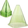 Relaxdays Protezioni per Piante, Set da 80 Coni Protettivi Antilumaca e Anti Gelo, HxLxP: 22 x 19 x 19 cm, in PVC, Verde