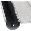 Relaxdays Spazzola per Grondaia, HxD: 400x10 cm, Anti Foglie, Sporco e Difesa da Volatili, Plastica e Acciaio, Nero