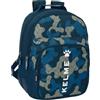 safta KELME EPIC - Zaino scuola per bambini, ideale per bambini di diverse età, comodo e versatile, qualità e resistenza, 32 x 15 x 42 cm, Blu navy, M, Casual