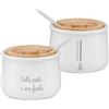 LA PORCELLANA BIANCA Gli Onesti Barattolo Porta Formaggio Formaggiera 200ml Bianco Porcellana
