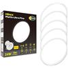 CLAR LED Plafoniera Ultra Slim - Luminosa Soffitto Bagno, Luce Naturale 4000K, 24W (Pack 5)