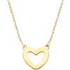 Sofia Milani - Collana da Donna in Argento 925 - Placcata in Oro - Ciondolo a Cuore - N0625