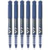 Pilot V7 Hi-Tecpoint Cartridge System - Penna roller a punta media (confezione da 6), blu